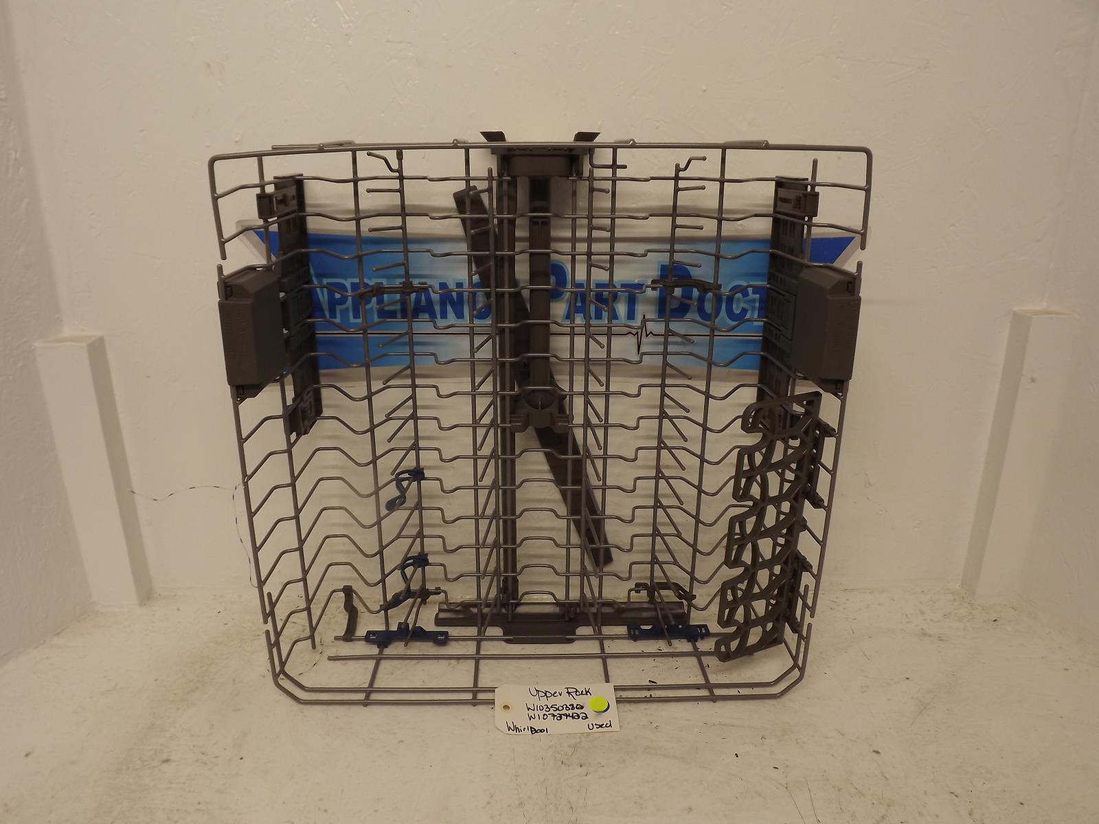 Whirlpool Dishwasher W10350380 W10727422 Upper Rack Used Whirlpool Dishwasher W10350380 W10727422 Upper Rack Used